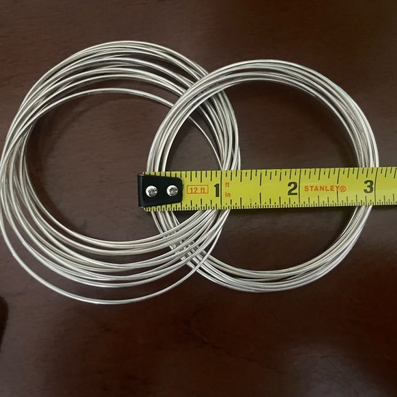 Silpada 925 Sterling Silver 21 Bangle Salute Interlocking - Picture 3 of 4